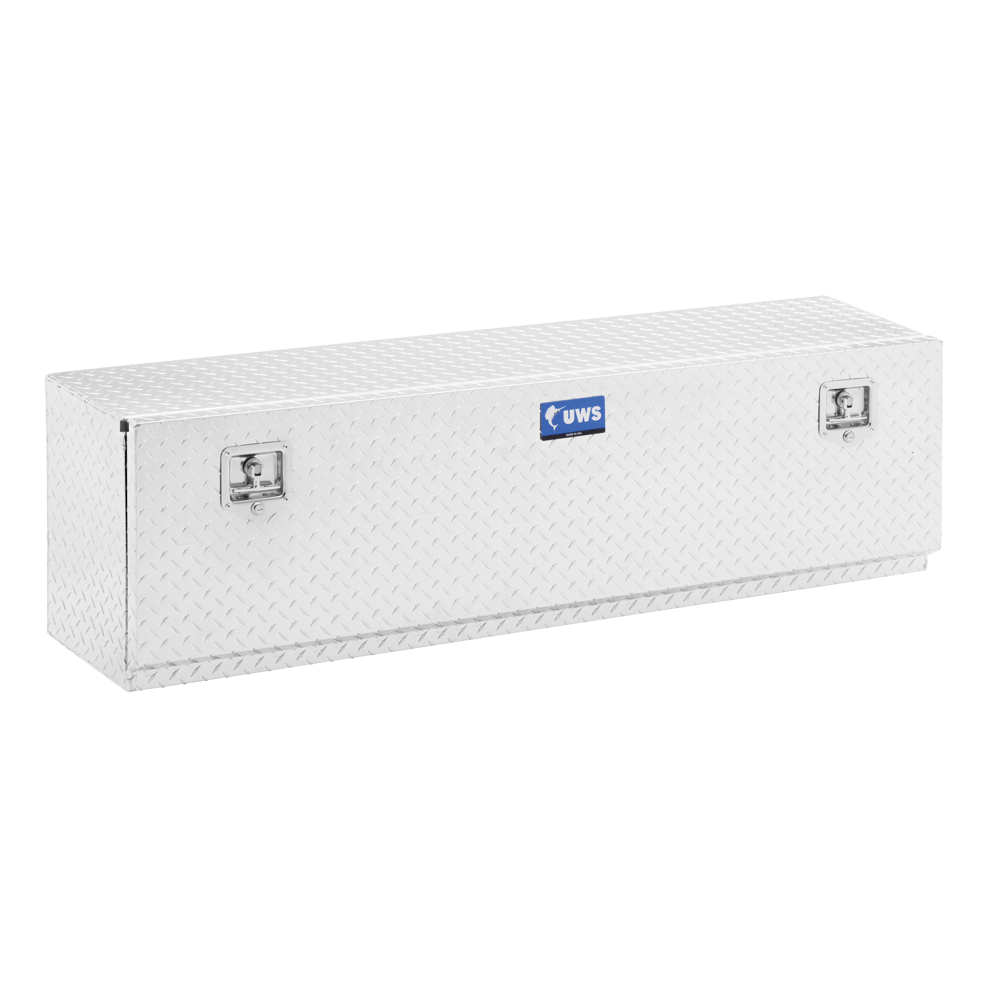UWS, 60in. Single-Door Topside Truck Tool Box, Width 60 in, Material Aluminum, Color Finish Bright Aluminum, Model# EC40021